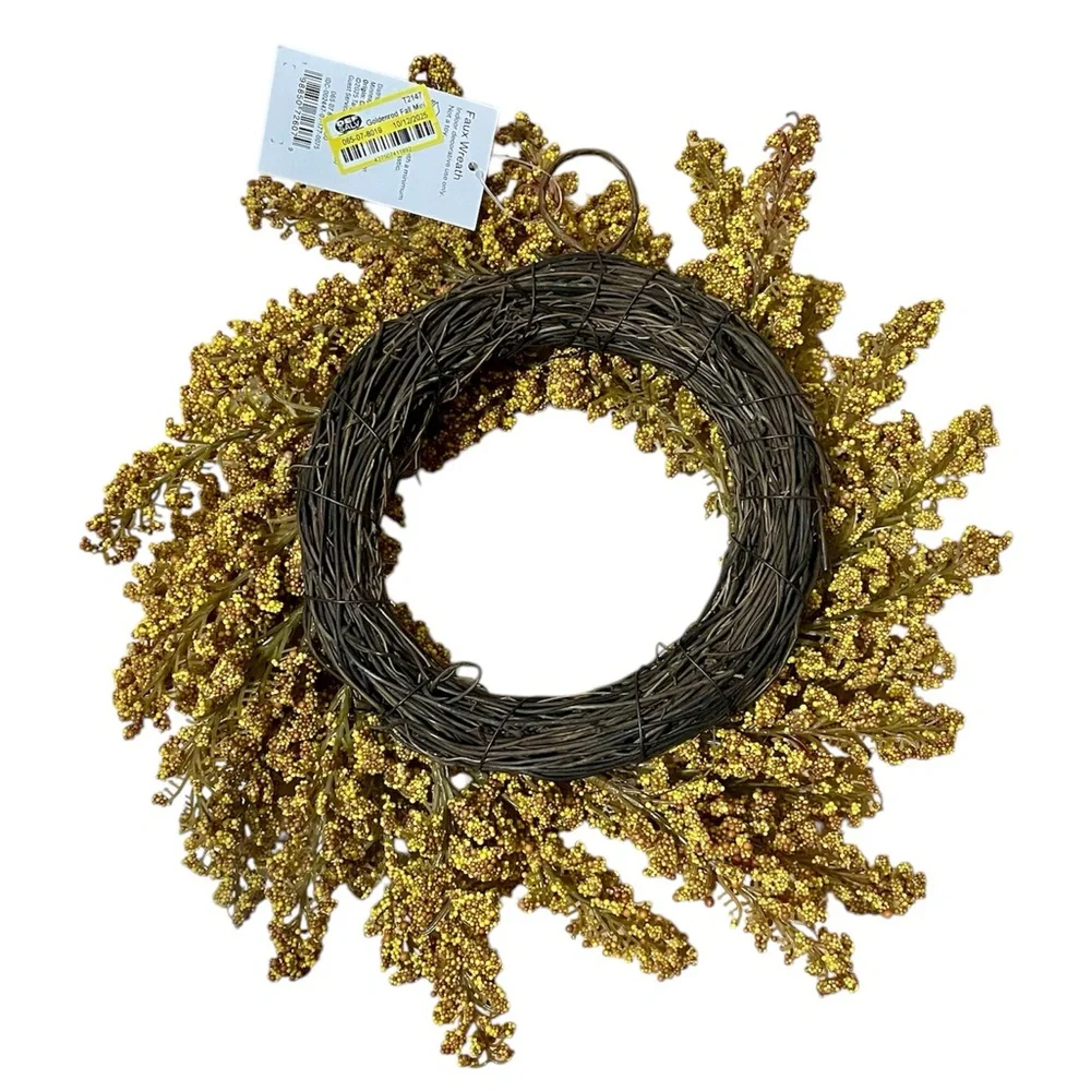 Room Essentials - Faux Goldenrod Fall Mini Wreath